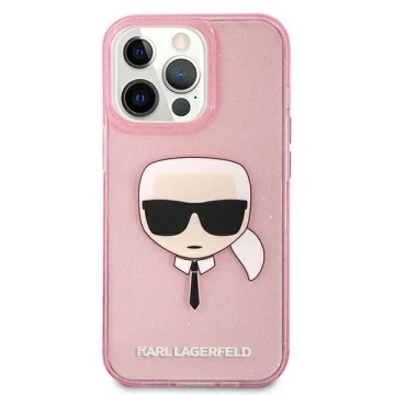 Karl Lagerfeld KLHCP13XKHTUGLP iPhone 13 Pro Max 6,7" hardcase Glitter Karl`s Head
